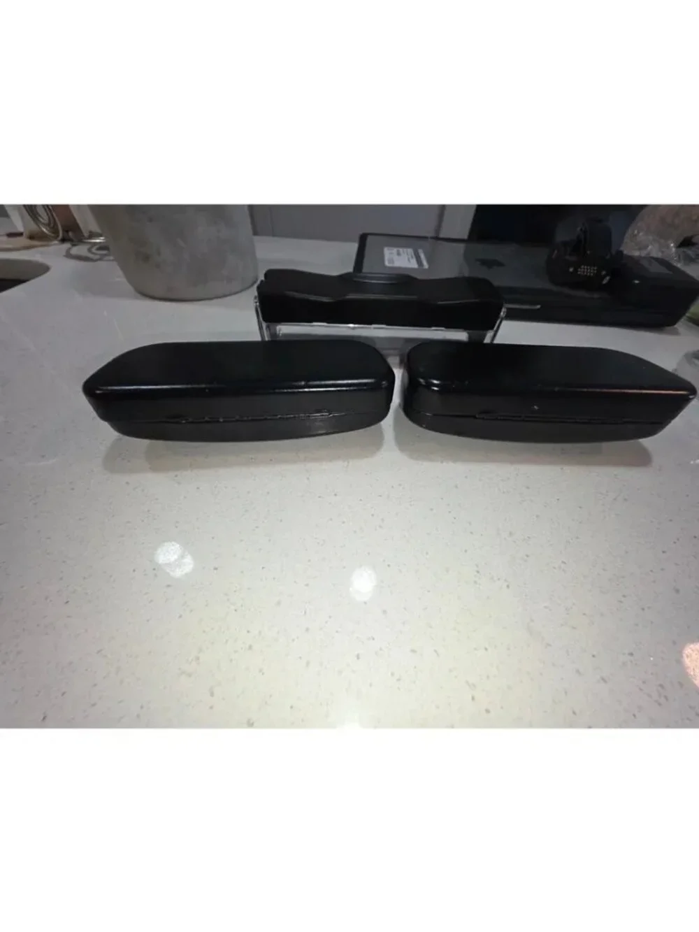 Hard clamshell eyeglasses cases, Coach New York (2 cases)